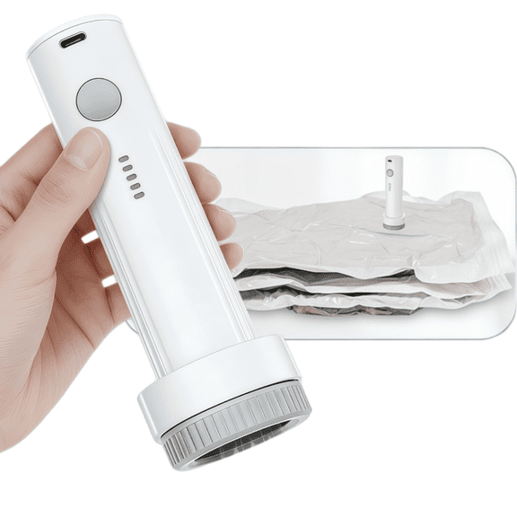 LHYXU Cordless Electric Vacuum Pump for Storage Bags, Portable Type-C Charging Travel Vacuum Bags Pump for Vacuum Storage Bags (Storage Bags Not Included in This Package)