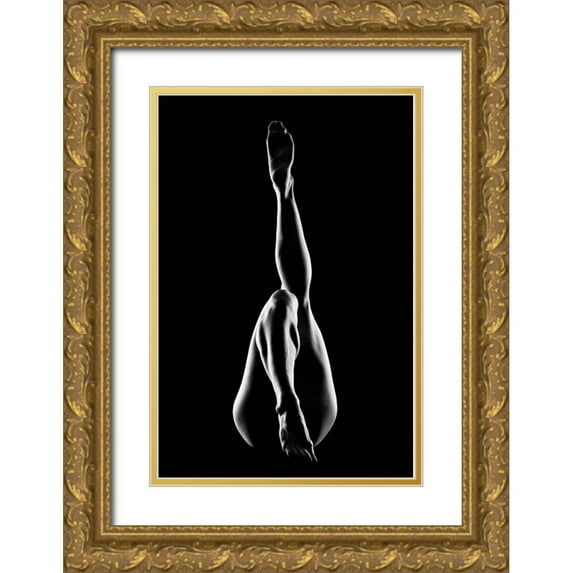 Golob, Gorazd 17x24 Gold Ornate Wood Framed with Double Matting Museum Art Print Titled - Lines