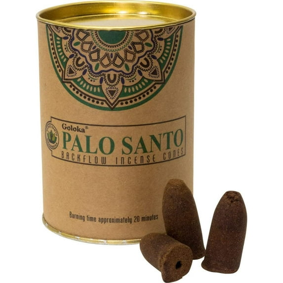 Kasa Style Goloka Backflow Incense Cones Sandalwood Nag Champa Palo Santo White Sage Buddha