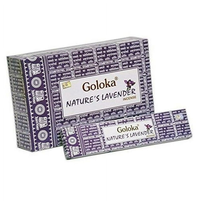 Goloka Nature's Lavender Incense Sticks 15gms - 12 Packs