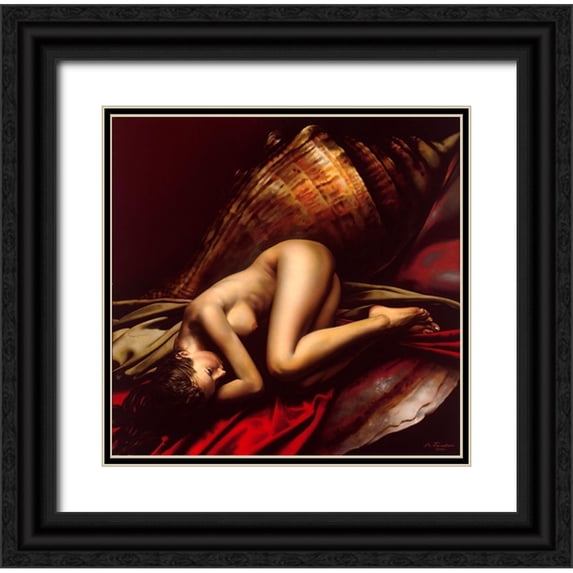 Golovin, Konstantin 20x20 Black Ornate Wood Framed with Double Matting Museum Art Print Titled - The birth of Venus