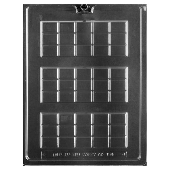 GolySw AO154-10 PACK - Break Apart Candy Bar Mold Chocolate Candy Soap Mold with Exclusive Molding