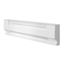 GolySw F Series 24" Electric Baseboard Heater (Model: 2F350W, Part: 09949), 1195/895 BTU, 240/208 Volt, 350/262 Watt, White
