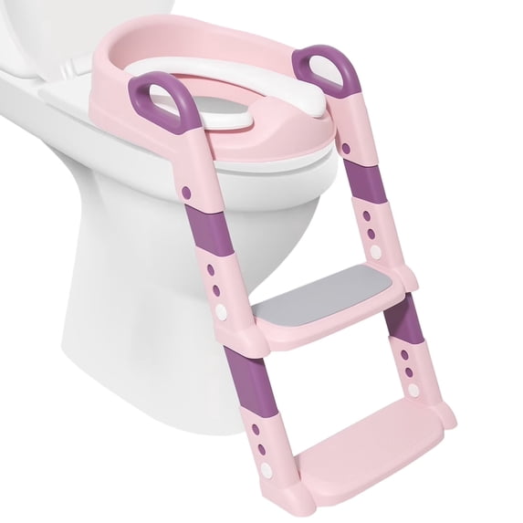 Golyzmt 3-in-1 Potty Seat with Ladder, Adjustable Height, Splash Guard ...