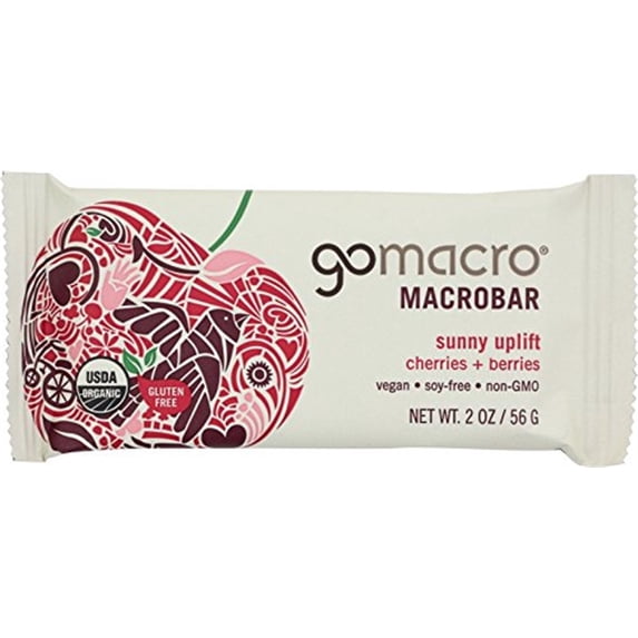 Gomacro Organic Macrobar - Cherries And Berries - 2 Oz Bars - Case Of 12