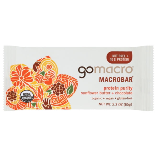 Gomacro Organic Sunflower Butter & Chocolate Bar 2.3 oz (Pack Of 1)