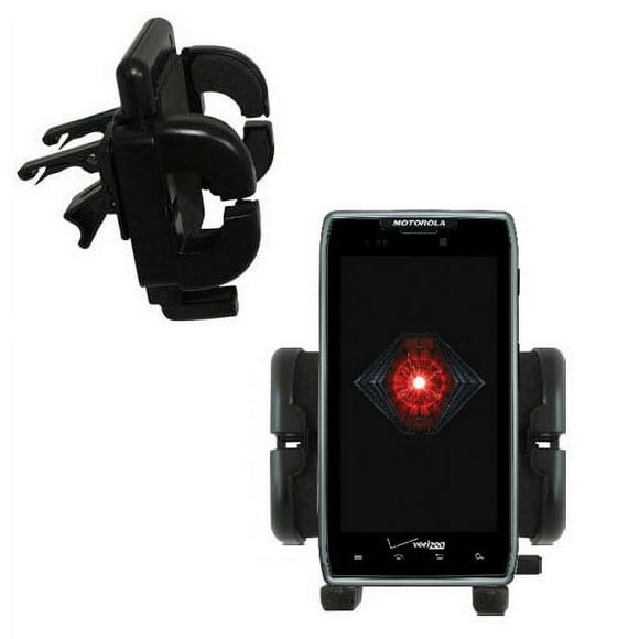 Gomadic Air Vent Clip Based Cradle Holder Car / Auto Mount suitable for the Motorola DROID RAZR MAXX - Lifetime Warranty