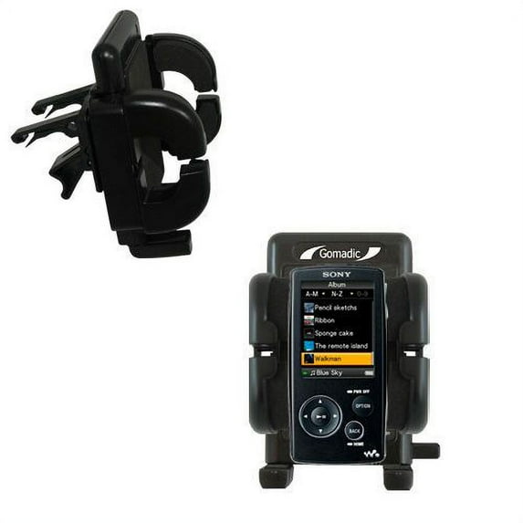 Gomadic Air Vent Clip Based Cradle Holder Car / Auto Mount suitable for the Sony Walkman NWZ-A818 - Lifetime Warranty