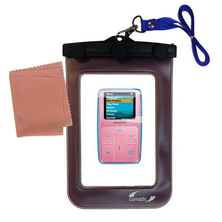 Gomadic Clean and Dry Waterproof Protective Case Suitablefor the Creative Zen MicroPhoto to use Underwater