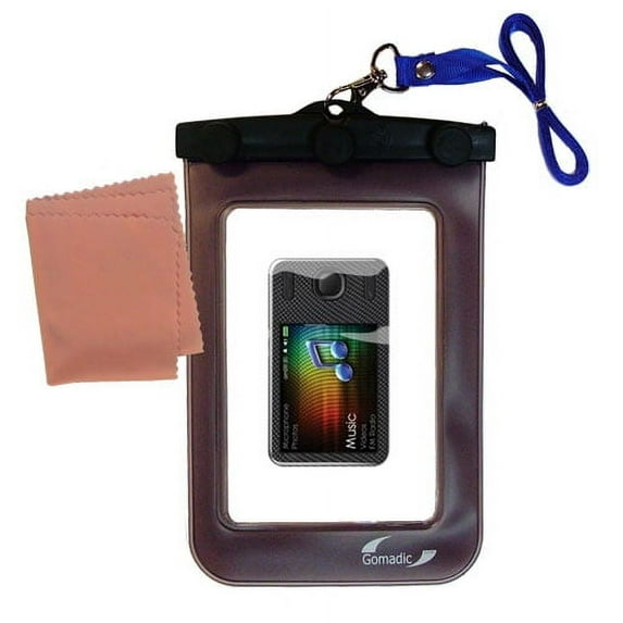 Gomadic Clean and Dry Waterproof Protective Case Suitablefor the Creative Zen X-Fi Style to use Underwater