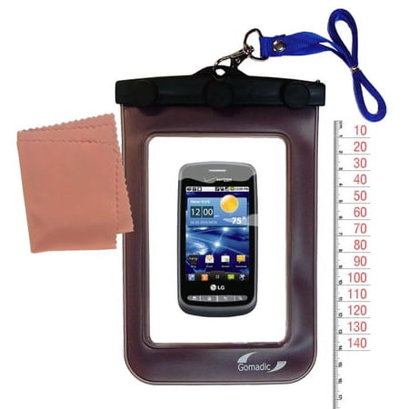 Gomadic Clean and Dry Waterproof Protective Case Suitablefor the LG Vortex to use Underwater