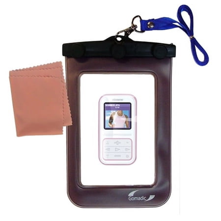 Gomadic Clean and Dry Waterproof Protective Case Suitablefor the Memorex MMP8590 MMP8595 to use Underwater