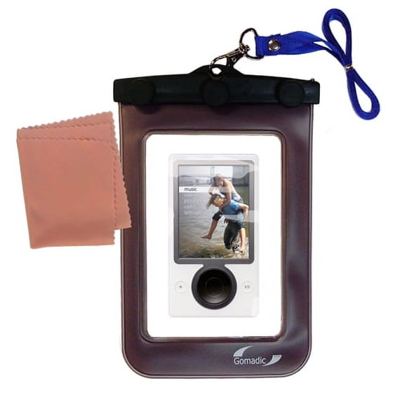 Gomadic Clean and Dry Waterproof Protective Case Suitablefor the Microsoft Zune (1st Generation) to use Underwater