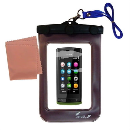 Gomadic Clean and Dry Waterproof Protective Case Suitablefor the Nokia 500 to use Underwater
