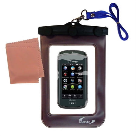 Gomadic Clean and Dry Waterproof Protective Case Suitablefor the Pantech Crux to use Underwater