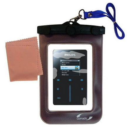 Gomadic Clean and Dry Waterproof Protective Case Suitablefor the Philips GoGear HDD6320 to use Underwater