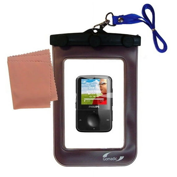 Gomadic Clean and Dry Waterproof Protective Case Suitablefor the Philips Gogear Vibe to use Underwater
