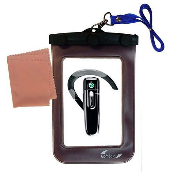 Gomadic Clean and Dry Waterproof Protective Case Suitablefor the Sony Ericsson HBH-PV708 to use Underwater