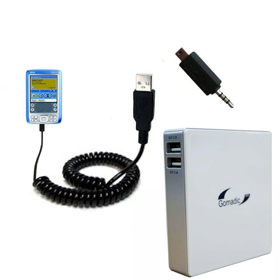 Gomadic High Capacity Rechargeable External Battery Pack suitable for the Palm palm Zire 72s - Portable Charger with TipExchange Technology