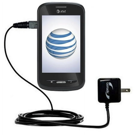 Gomadic Intelligent Compact AC Home Wall Charger suitable for the AT&T Avail - High output power with a convenient, foldable plug design - Uses TipExc