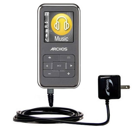 Gomadic Intelligent Compact AC Home Wall Charger suitable for the Archos 15b 18b 18c Vision - High output power with a convenient, foldable plug desig