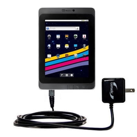 Gomadic Intelligent Compact AC Home Wall Charger suitable for the BeBook Live - High output power with a convenient, foldable plug design - Uses TipEx