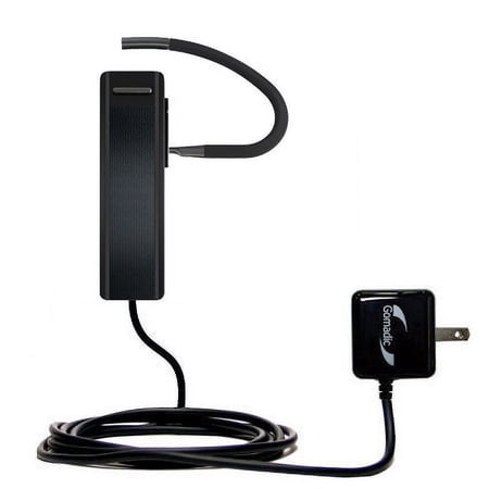 Gomadic Intelligent Compact AC Home Wall Charger suitable for the BlueAnt Q2 Smart Bluetooth - High output power with a convenient, foldable plug desi