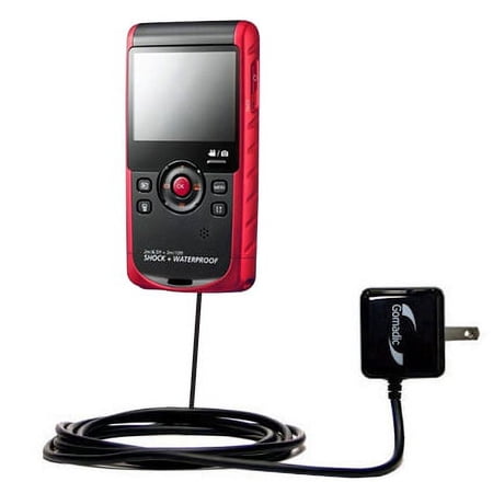 Gomadic Intelligent Compact AC Home Wall Charger suitable for the BlueAnt T1 Rugged Headset - High output power with a convenient, foldable plug desig