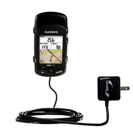 Gomadic Intelligent Compact AC Home Wall Charger suitable for the Garmin Edge 705 - High output power with a convenient, foldable plug design - Uses T