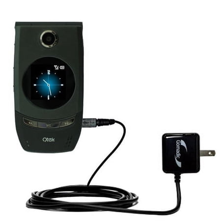 Gomadic Intelligent Compact AC Home Wall Charger suitable for the HTC 8500 - High output power with a convenient, foldable plug design - Uses TipExcha