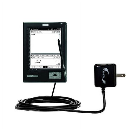 Gomadic Intelligent Compact AC Home Wall Charger suitable for the Hanvon WISEreader N518 - High output power with a convenient, foldable plug design -