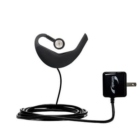 Gomadic Intelligent Compact AC Home Wall Charger suitable for the Jabra BT5020 - High output power with a convenient, foldable plug design - Uses TipE
