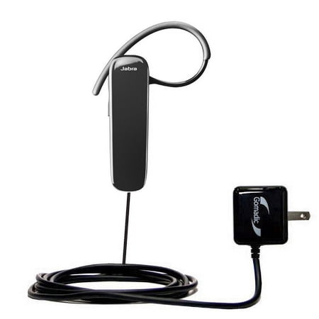 Gomadic Intelligent Compact AC Home Wall Charger suitable for the Jabra EASYGO - High output power with a convenient, foldable plug design - Uses TipE