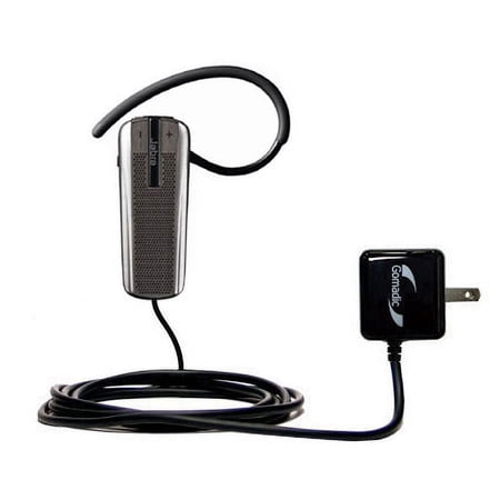 Gomadic Intelligent Compact AC Home Wall Charger suitable for the Jabra GO 660 - High output power with a convenient, foldable plug design - Uses TipE