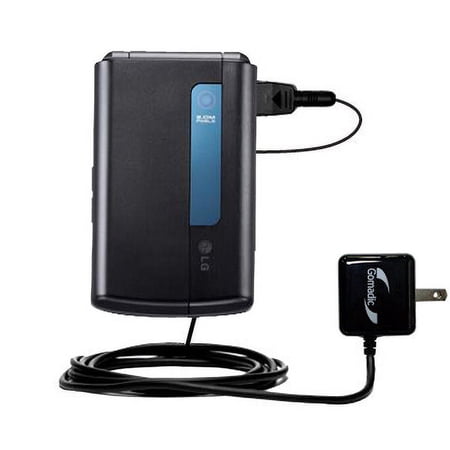 Gomadic Intelligent Compact AC Home Wall Charger suitable for the LG HB620T DVB-T - High output power with a convenient, foldable plug design - Uses T