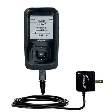 Gomadic Intelligent Compact AC Home Wall Charger suitable for the Memorex MMP8565 - High output power with a convenient, foldable plug design - Uses T