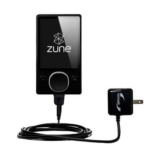 Gomadic Intelligent Compact AC Home Wall Charger suitable for the Microsoft Zune 80GB 2nd Gen - High output power with a convenient, foldable plug des