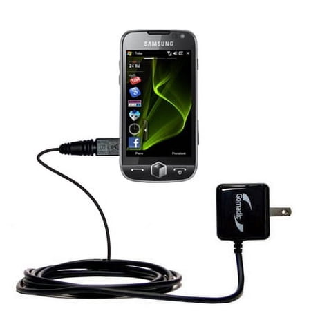 Gomadic Intelligent Compact AC Home Wall Charger suitable for the Motorola Entice W766 - High output power with a convenient, foldable plug design - U