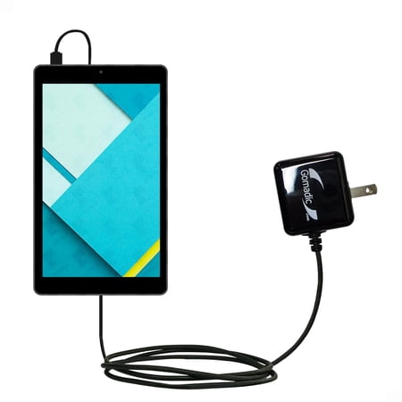 Gomadic Intelligent Compact AC Home Wall Charger suitable for the Nextbook Ares 8 / NXA8QC116 - High output power with a convenient, foldable plug des