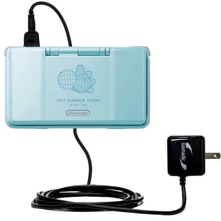 Gomadic Intelligent Compact AC Home Wall Charger suitable for the Nintendo DS / NDS - High output power with a convenient, foldable plug design - Uses