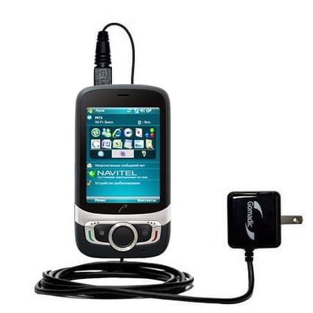 Gomadic Intelligent Compact AC Home Wall Charger suitable for the Nokia X7 - High output power with a convenient, foldable plug design - Uses TipExcha