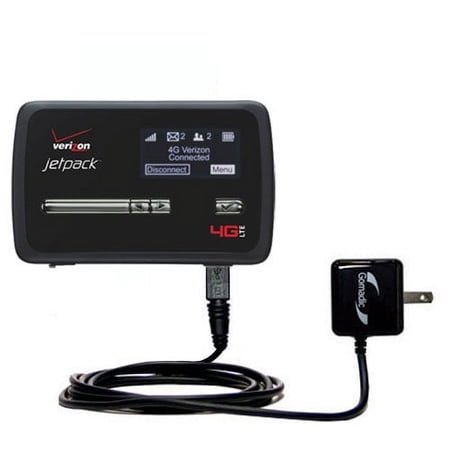 Gomadic Intelligent Compact AC Home Wall Charger suitable for the Novatel Mifi 4620L - High output power with a convenient, foldable plug design - Use