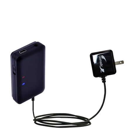 Gomadic Intelligent Compact AC Home Wall Charger suitable for the Patuoxun CE11B-PTX-1 - High output power with a convenient, foldable plug design - U