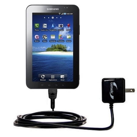 Gomadic Intelligent Compact AC Home Wall Charger suitable for the Samsung Galaxy Tab - High output power with a convenient, foldable plug design - Use
