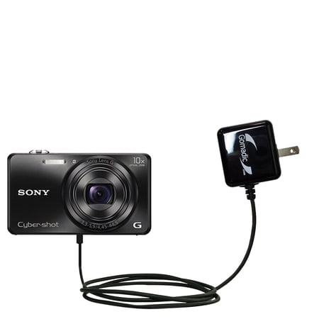 Gomadic Intelligent Compact AC Home Wall Charger suitable for the Sony Cybershot WX80 - High output power with a convenient, foldable plug design - Us