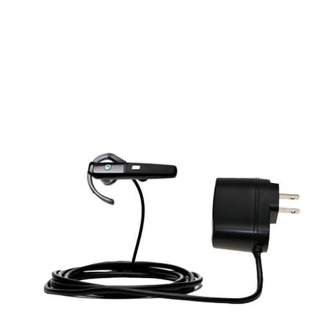 Gomadic Intelligent Compact AC Home Wall Charger suitable for the Sony Ericsson Bluetooth Headset HBH-610a - High output power with a convenient, fold