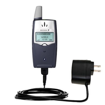 Gomadic Intelligent Compact AC Home Wall Charger suitable for the Sony Ericsson T39 T39m - High output power with a convenient, foldable plug design -