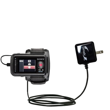 Gomadic Intelligent Compact AC Home Wall Charger suitable for the Sony RM-LVR2 - High output power with a convenient, foldable plug design - Uses TipE