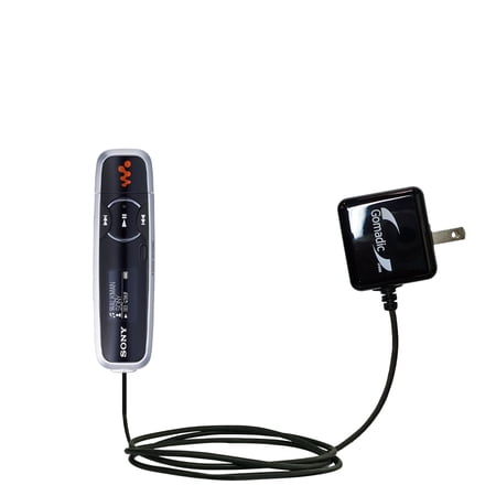 Gomadic Intelligent Compact AC Home Wall Charger suitable for the Sony Walkman NWZ-B103 B105 B133 B135 - High output power with a convenient, foldable