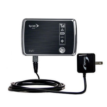 Gomadic Intelligent Compact AC Home Wall Charger suitable for the Sprint 3G/4G Mobile Hotspot - High output power with a convenient, foldable plug des